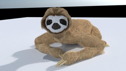 Sloth Simple Rigged preview image
